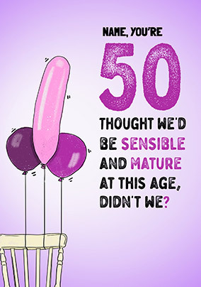 50th Birthday Cards - Personalised & Unique - Funky Pigeon